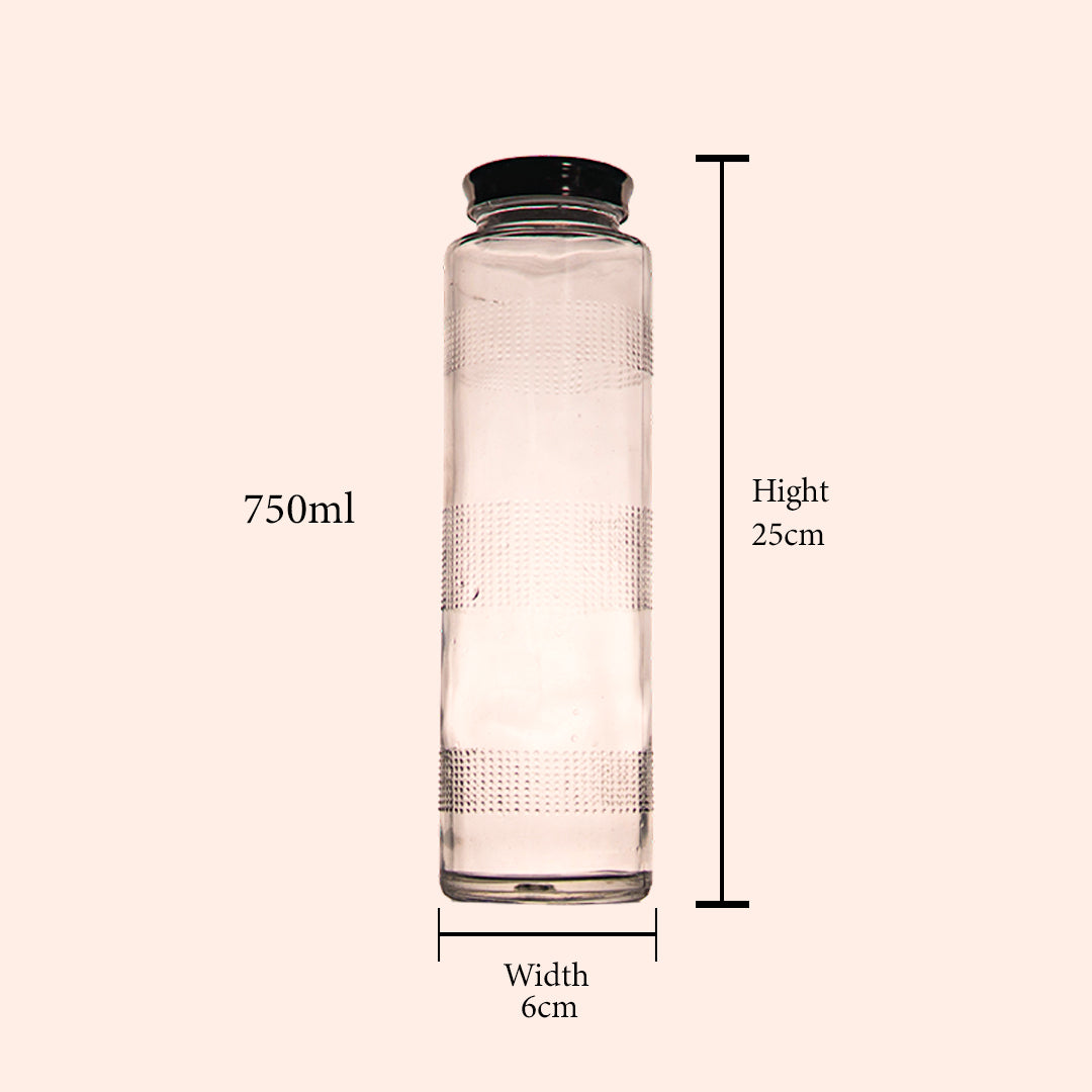 PureVetro Glass Bottle Set of 1 750 ml