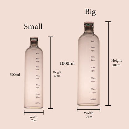 HydroTrack Water Bottle Set of 1 500 ml