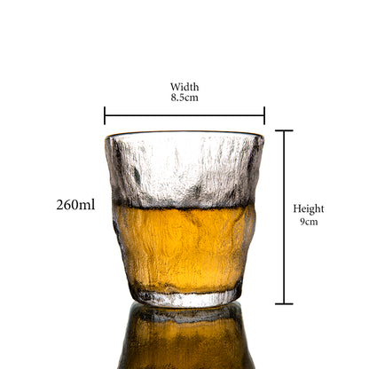 Hazed Golden Line Glass Set of 6 260 ml