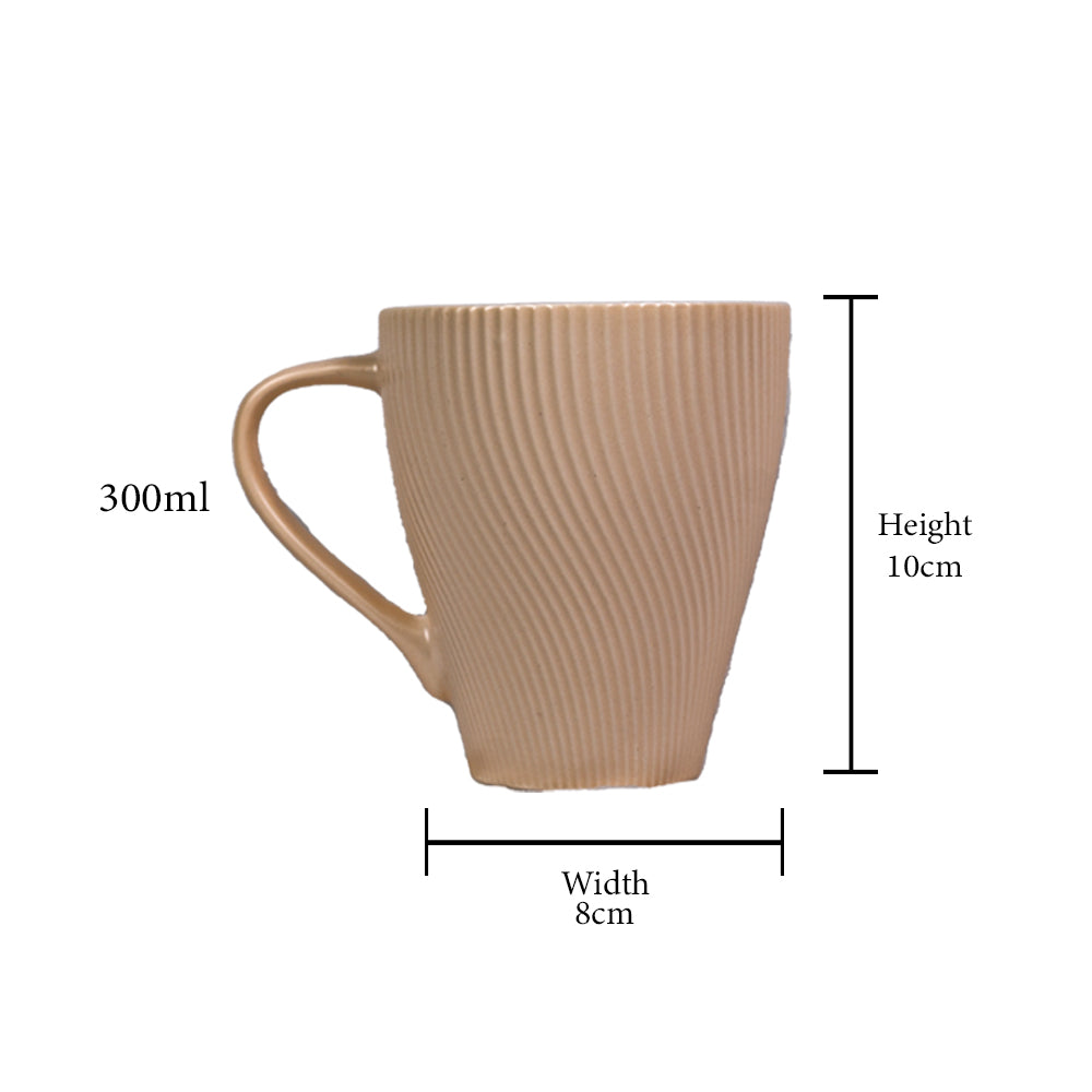 CozyWave Ceramic Mug Set of 1 300 ml