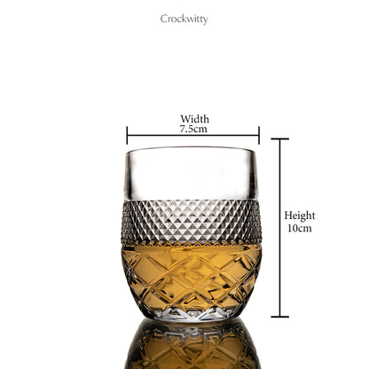 Bohemia Diamond Whiskey Glass Set of 6 320 ml