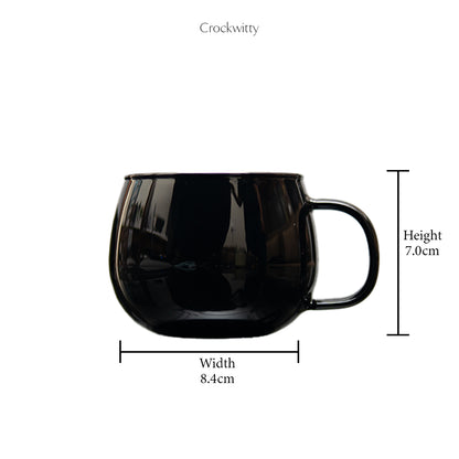 Borosilicate Glass Coffee Mug Set of 6 420 ml