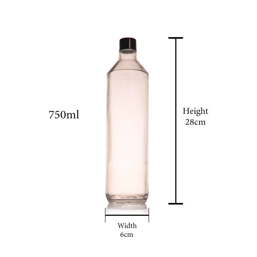 Crystalflow Glass Bottle Set of 1 750 ml