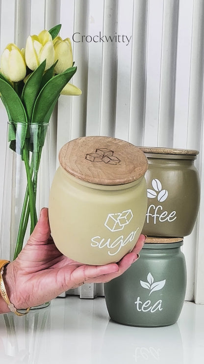 Minimal Bean Jar Set of 3 550 ml