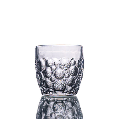 Black Ripple Sphere Glass Set of 6 350 ml