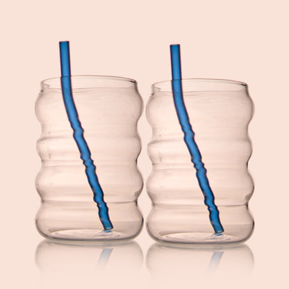 RippleCurve Glass Set of 2 500 ml
