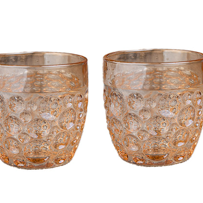 Golden Ripple Sphere Glass Set 6 350 ml