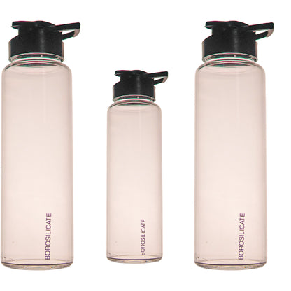 ZenSip Borosilicate Water Bottle Set of 1 750 ml