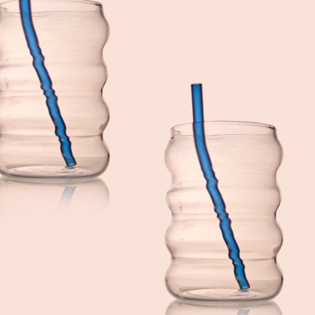 RippleCurve Glass Set of 2 500 ml