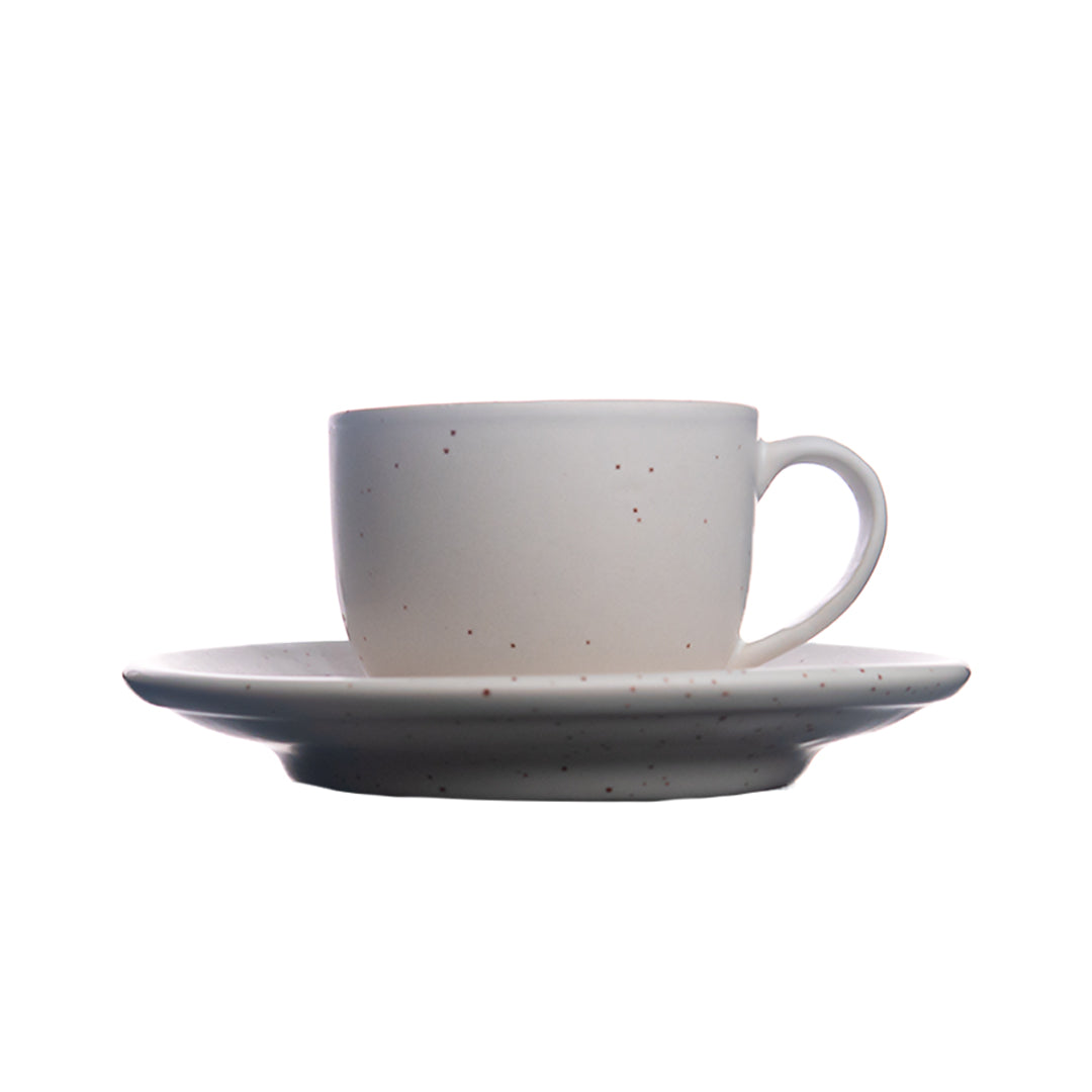 Handmade Minimal Bliss Cup and Saucer Set of 2 200 ml