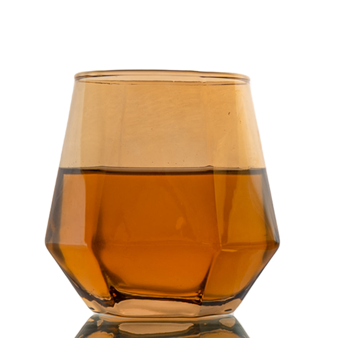 Golden Diamond Whiskey Glass Set of 6 330 ml