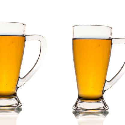 Clear Funneled Beer Mug Set of 2 270 ml