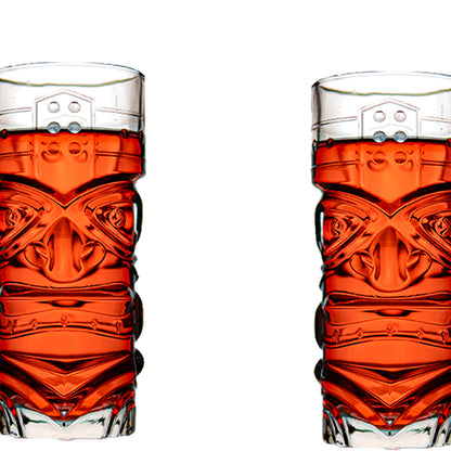 Mayan Face Glass Set of 6 410 ml