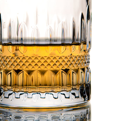 Crystal Ribboned Whisky Glass Set of 6 300 ml