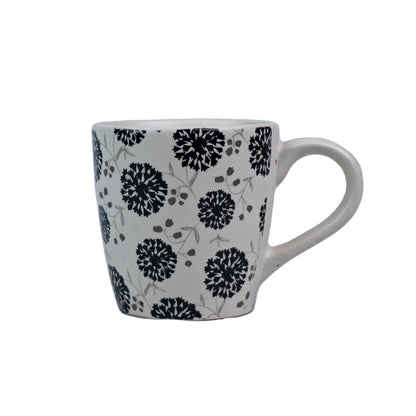 Handcrafted Monochrome Bloom Cup Set of 1 320 ml