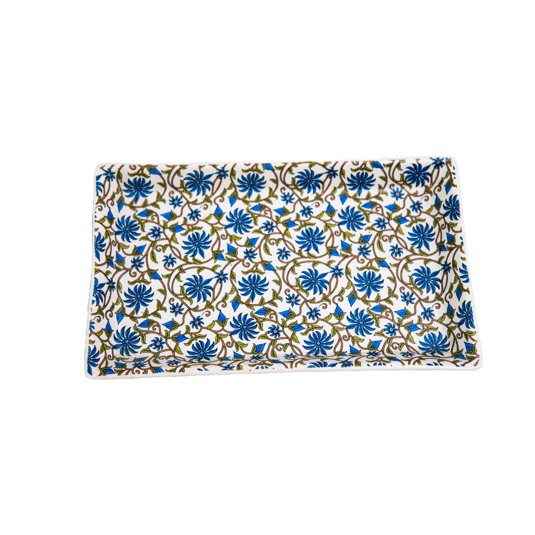 FloraVine Handmade Ceramic Rectangular Patter Set of 2