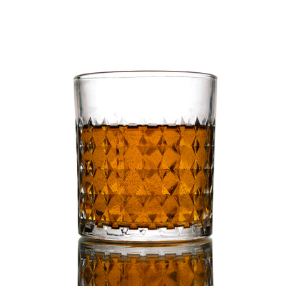 Diamond Whiskey Glaass Set of 6 340 ml