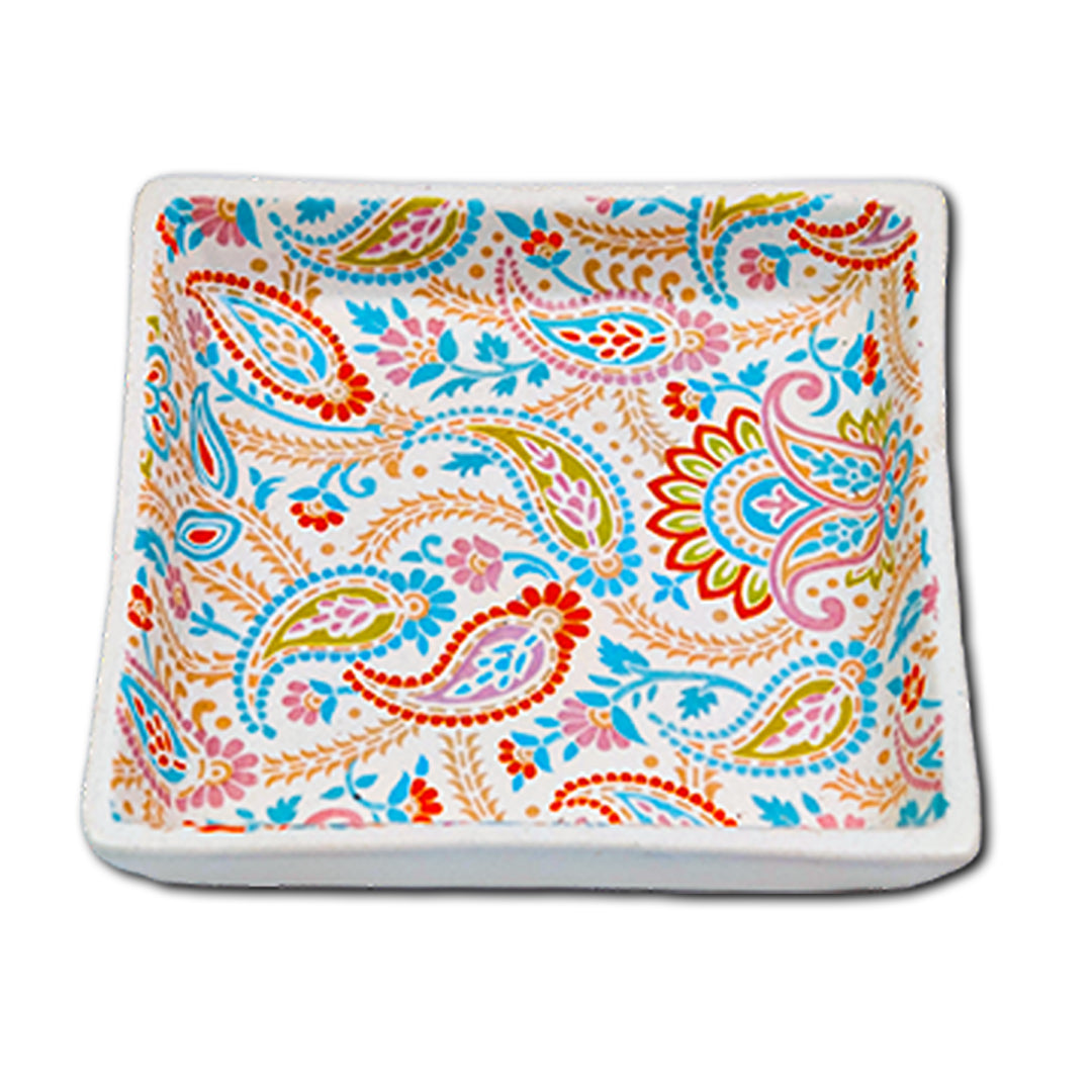 Floral Fiesta Handmade Chaat Platter Set of 6