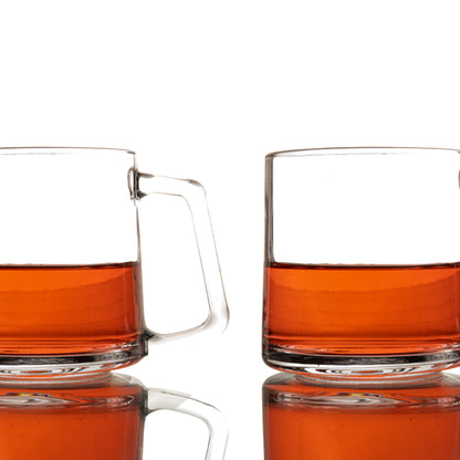 Glass Tea Mug Set of 6 350 ml