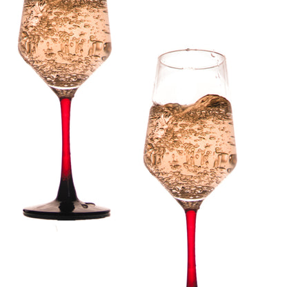 Crimson Elegance Wine Glass Set of 2 370 ml