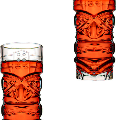 Mayan Face Glass Set of 6 410 ml