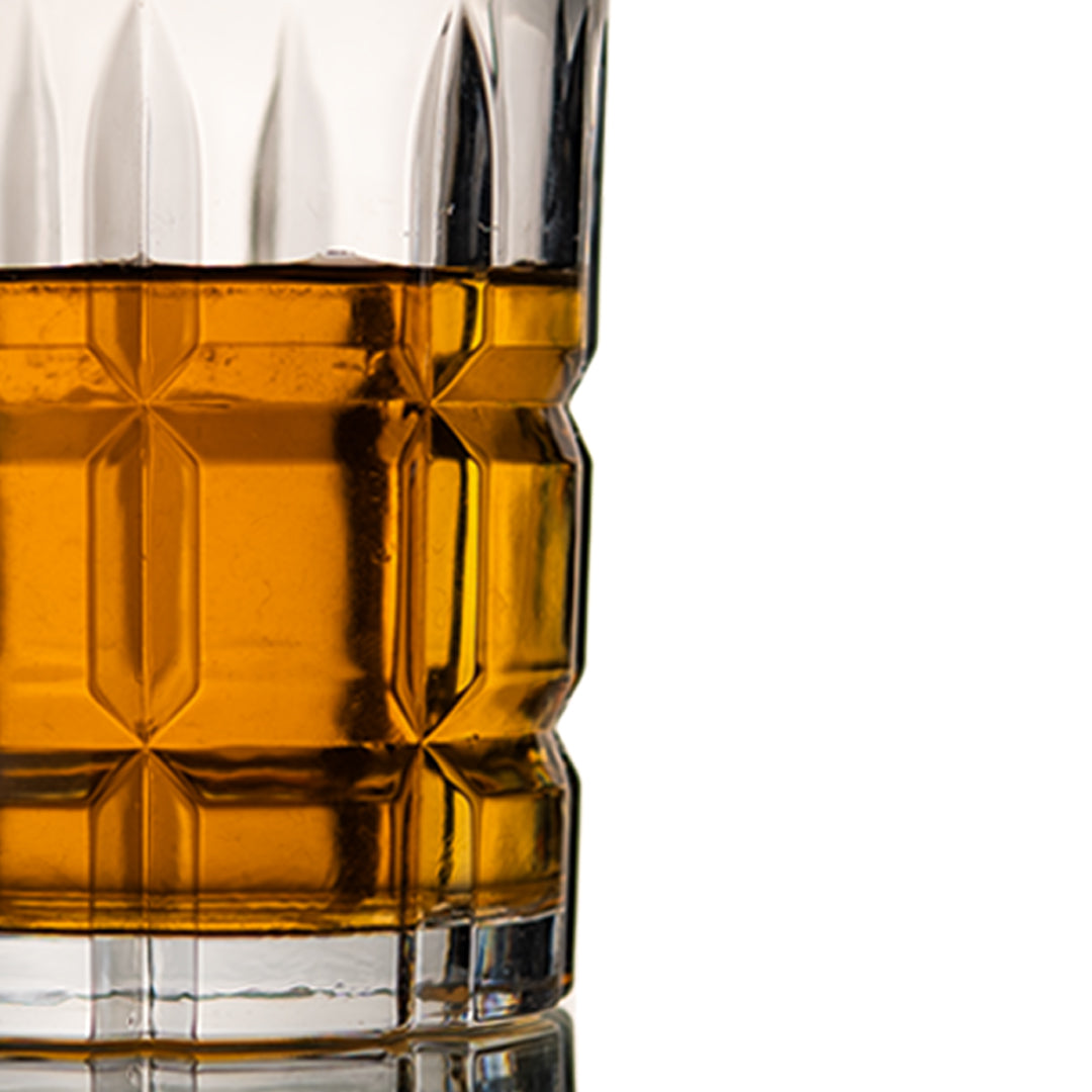 Diced Whiskey Glass Set of 6 300 ml