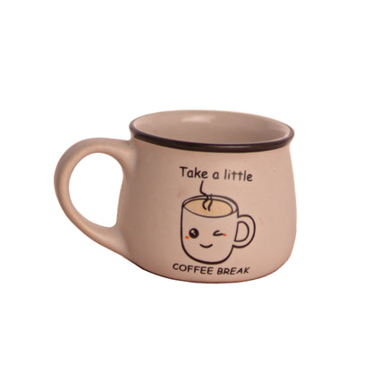 Doodle Sip Ceramic Cups Set of 6 150 ml