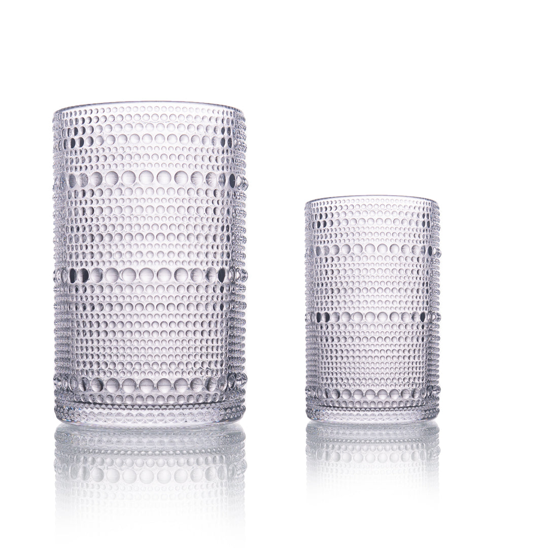 Bubble Crystal Glass Set of 6 350 ml