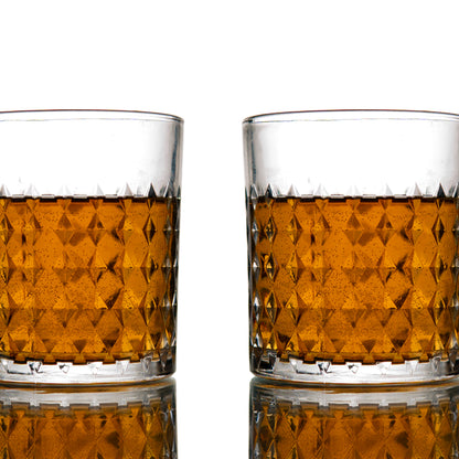 Diamond Whiskey Glaass Set of 6 340 ml