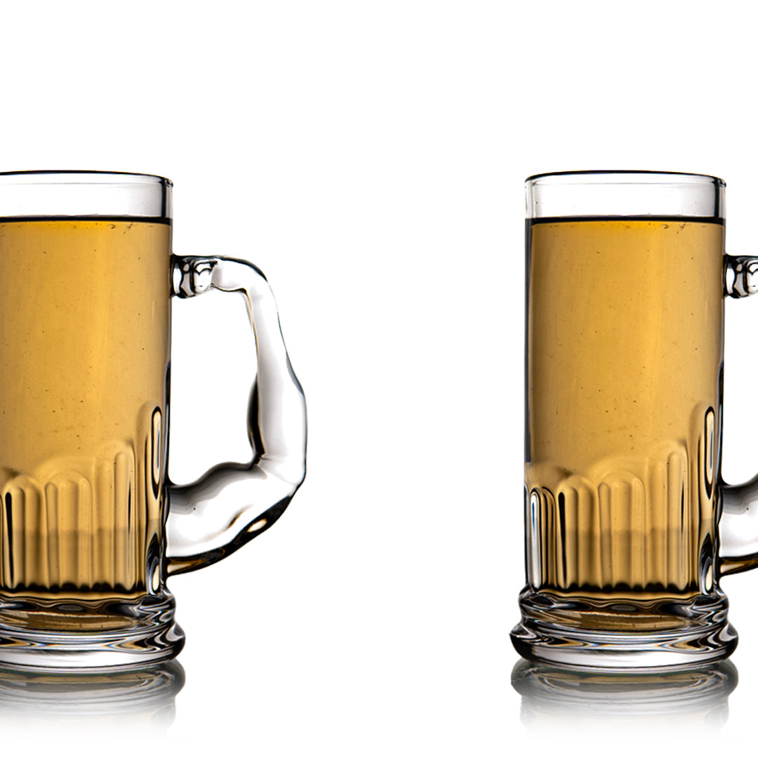 Muscle Beer Mug Set of 2 510 ml