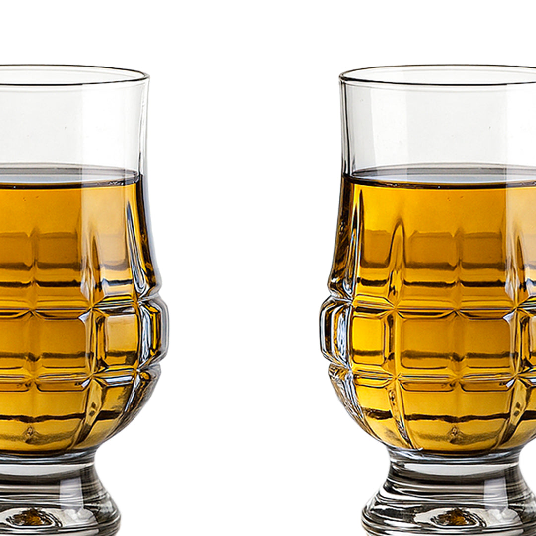 Diced Goblet Juice Glass Set of 6 146 ml