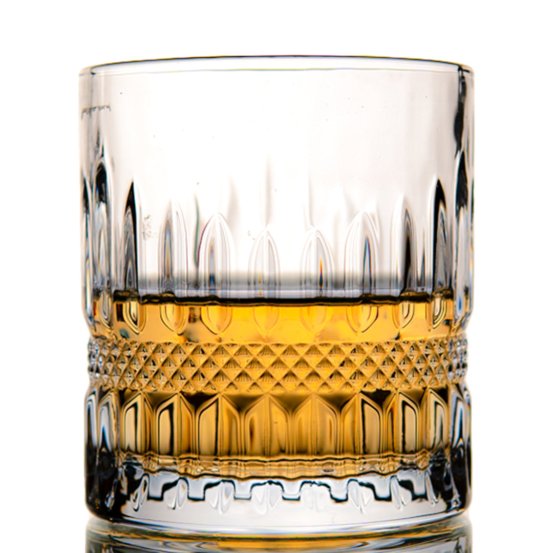 Crystal Ribboned Whisky Glass Set of 6 300 ml
