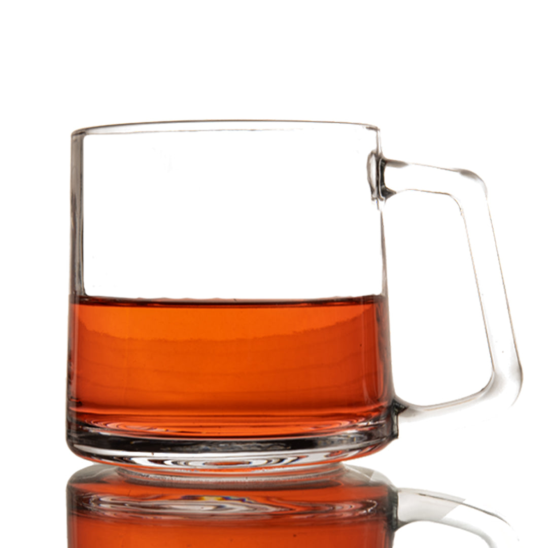 Glass Tea Mug Set of 6 350 ml