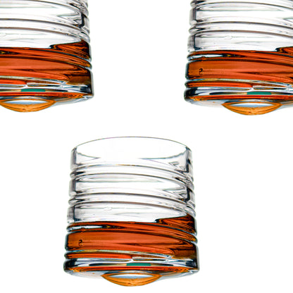 Lined Revolving Whiskey Glass Set of 6 275 ml
