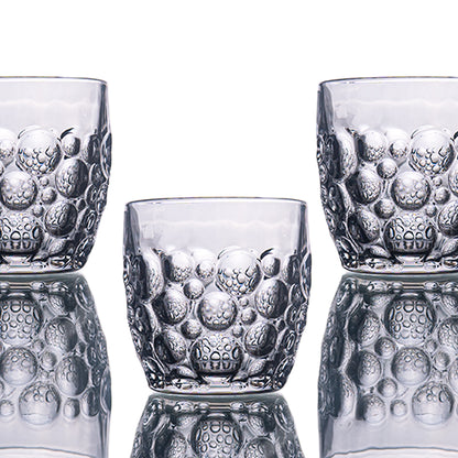 Black Ripple Sphere Glass Set of 6 350 ml