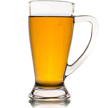 Clear Funneled Beer Mug Set of 2 270 ml