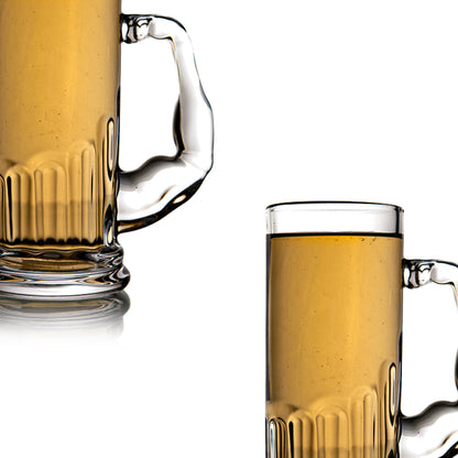 Muscle Beer Mug Set of 2 510 ml