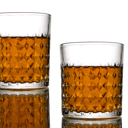 Diamond Whiskey Glaass Set of 6 340 ml
