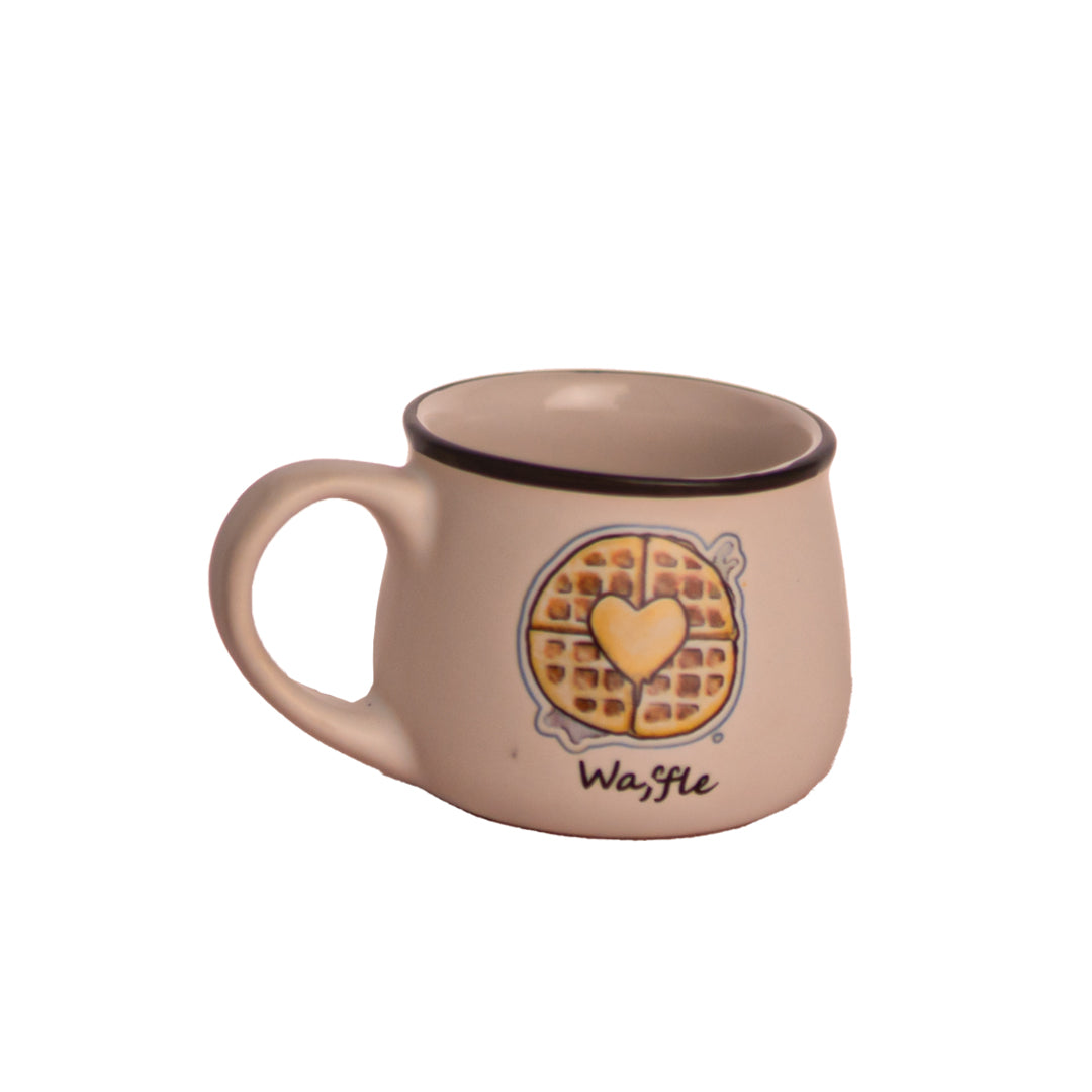 Doodle Sip Ceramic Cups Set of 6 150 ml