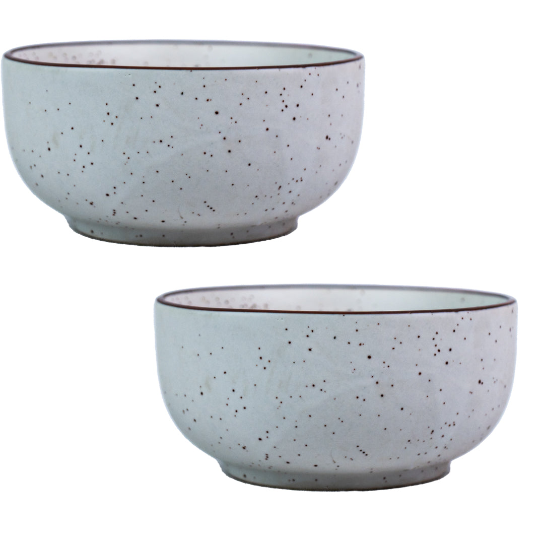 Elegance Speckle Ceramic Bowls Set of 4 500 ml
