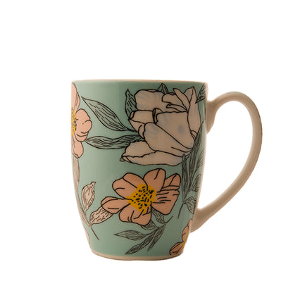 Floral Solstice Mug Set of 1 300 ml