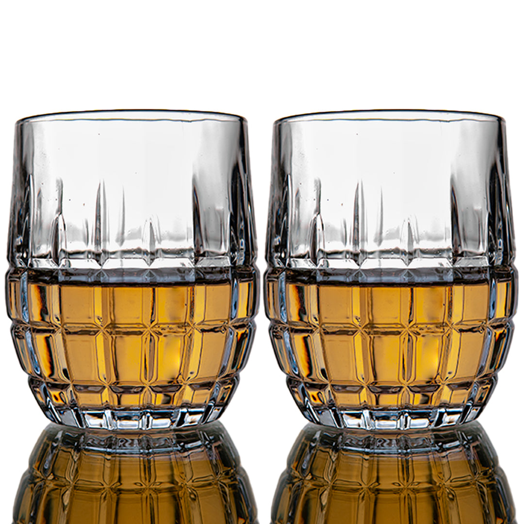 Bohemia Diced Whiskey Glass Set of 6 320 ml