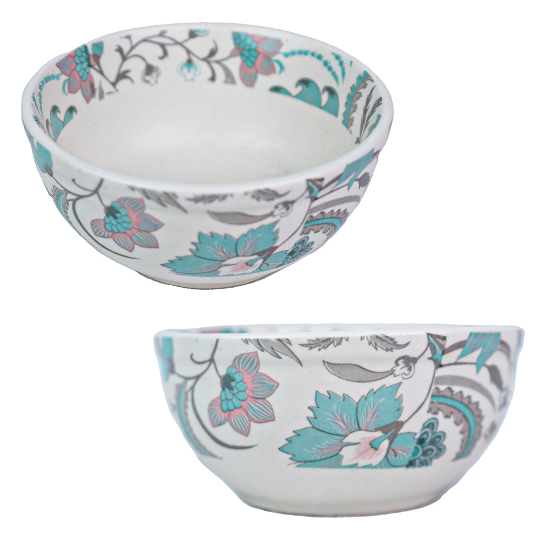 Handcrafted AquaBloom 20 Piece Dinner Set For 6