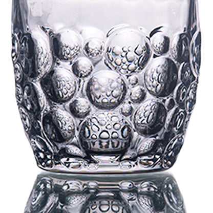 Black Ripple Sphere Glass Set of 6 350 ml