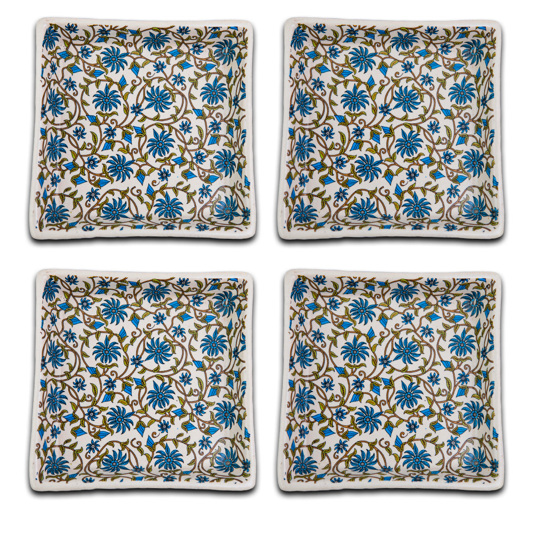 FloraVine Handmade Ceramic Platter Set of 6