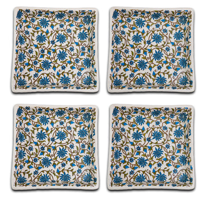 FloraVine Handmade Ceramic Platter Set of 6