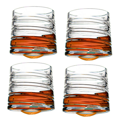Lined Revolving Whiskey Glass Set of 6 275 ml