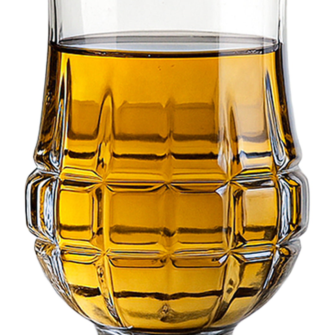 Diced Goblet Juice Glass Set of 6 146 ml