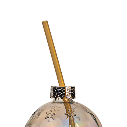 Glittered Bubble Cocktail jar Set of 2 400 ml