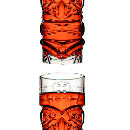 Mayan Face Glass Set of 6 410 ml